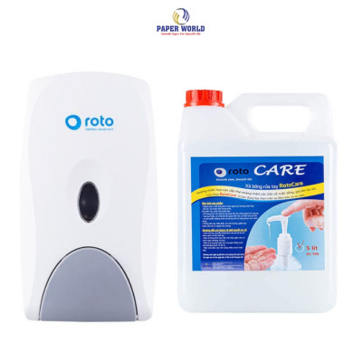 Bình đựng xà phòng treo tường ROTO RT800 dung tích 800ml - chất liệu nhựa ABS