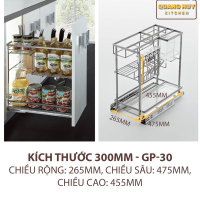 Giá để dao thớt gia vị sơn nano bảo hành han gỉ 10 năm