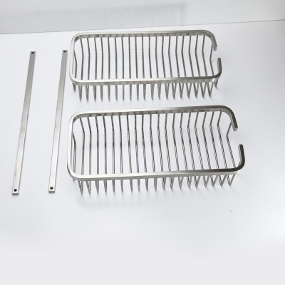 Giỏ để đồ 2 tầng chữ nhật tiện lợi inox 304 cao cấp Hiwin Y-207S kích thước 265*125*340