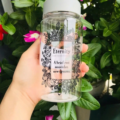 Bình nước Tritan Yamada Flower 350ml - Hàng nhập khẩu nội địa Nhật Bản