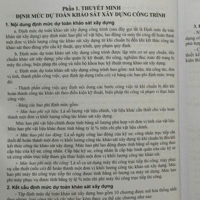 Định Mức Dự Toán Xây Dựng Công Trình - Phần Xây Dựng Và Khảo Sát 
