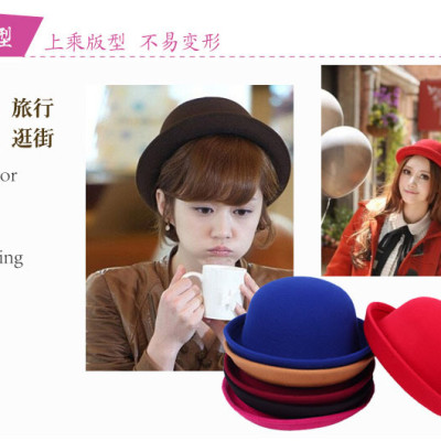 Nón quả dưa nam nữ Mũ vành vòm uốn cong thời trang hoang dã retro dona22101101