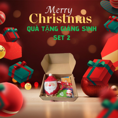 Set ly sứ Quà tặng dịp lễ Giáng sinh Noel