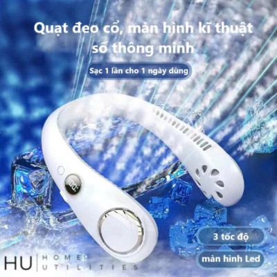 Quạtt Không Cánh Đeo Cổ Điều Hòa Mini Màn Hình LED Hiện Đại – Mát Lạnh Mọi Lúc, Nhẹ Nhàng Mang Theo , đèn ốp trần