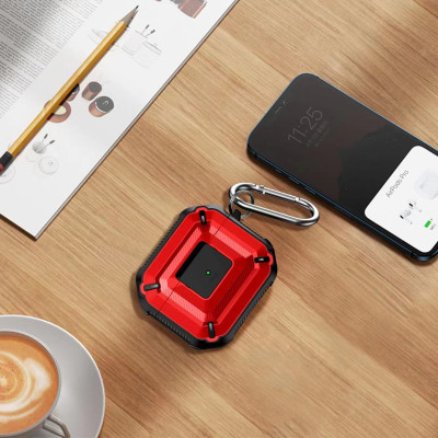 Bao Case Chống Shock Armor cho Airpods Pro / AirPods 3 / Airpods Pro 2 Có Khóa Chống Thất Lạc Rơi Tai Nghe - Hàng Chính Hãng