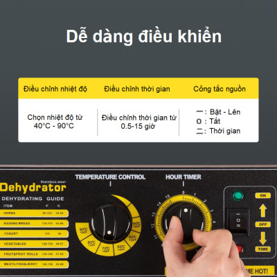 Máy sấy thực phẩm chuyên nghiệp dung tích 100 lít, 16 khay. Thương hiệu Mỹ cao cấp Septree ST-02 - HÀNG NHẬP KHẨU