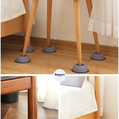 COMBO 4 Đế Kê Chân Máy Giặt Chống Rung Chống Ồn TPU Chân Kê Tủ Lạnh Nội Thất Chịu Tải Lớn Tiện Lợi