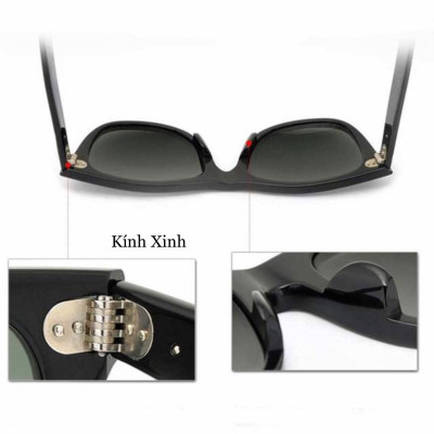 Kính râm Nam Dáng Cổ Điển Mắt Kính Thủy Tinh Chống Vỡ Cao Cấp + Tặng Fullbox Phụ Kiện Cao Cấp