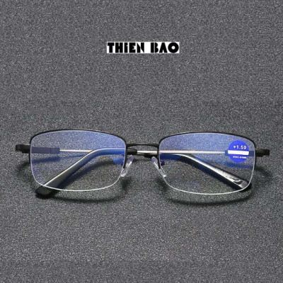 Kính lão thị, viễn thị càng hợp kim titan siêu dẻo xẻ cước KVM367 loại I sáng rõ chuẩn độ, đeo rất êm ái