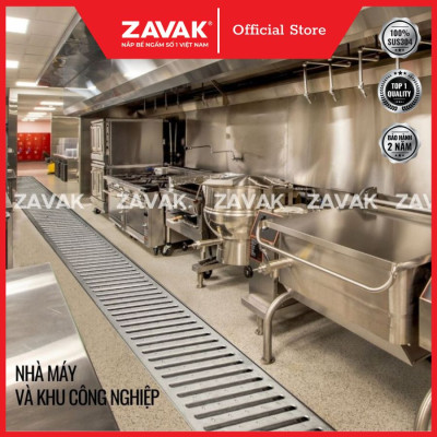 Rãnh Thoát Nước Inox 304 ZAVAK Grating GRT-AX257 inox 304 (modun 1.2m)