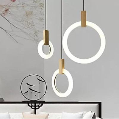 Đèn thả thông tầng hình tròn, đèn thả tô điểm lối cầu thang, đèn trang trí, đèn trần, đèn decor HTK_026 DT