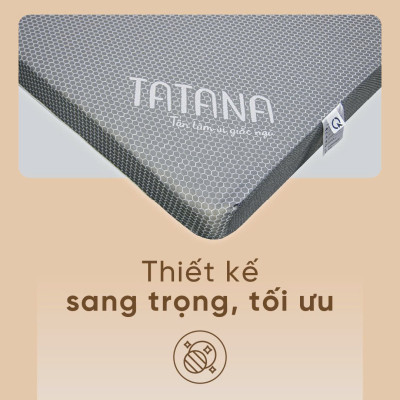 Nệm Foam Tatana Massage Relax, Cấu Trúc Lượn Sóng, Duy Trì Tư Thế Nằm Giảm Áp Lực Cơ Thể