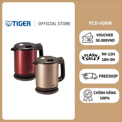 Ấm Đun Nước Điện TIGER PCD-A08W Dung Tích 800ml - Hàng chính hãng