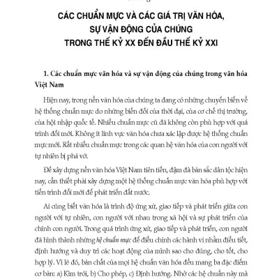 Các Giá Trị Văn Hóa Việt Nam Chuyển Từ Truyền Thống Đến Hiện Đại (Tái bản 2025)
