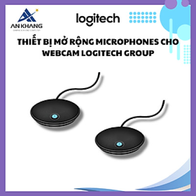 Thiết bị mở rộng microphones cho webcam Logitech Group - Hàng Chính Hãng - Bảo Hành 24 Tháng