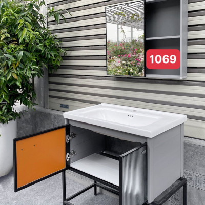 Bộ tủ chậu kệ gương Lavabo Juno Sofa ngang 70/80 x 47 cm CT-LV1069
