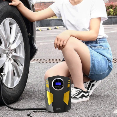 Máy Bơm Lốp 12V Tự Ngắt Lõi Đồng – Mẫu Mới Dành Cho Ô Tô, Xe Máy, Bền Bỉ & Mạnh Mẽ , đèn led