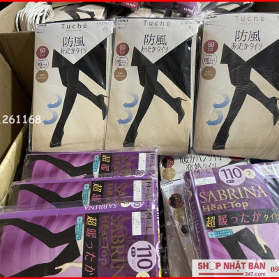 Quần tất Nhật Bản SABRINA Heat Top 120D sinh nhiệt mùa đông 