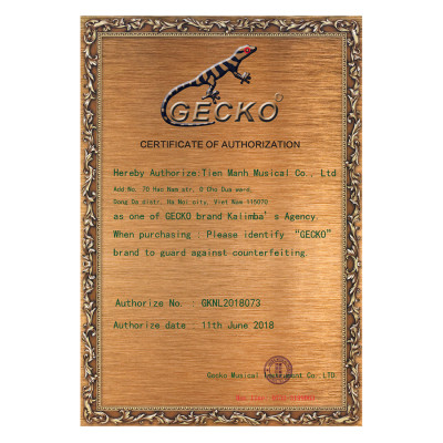 Đàn Kalimba Gecko 10 Phím Gỗ Mahogany K10B Kèm Kèn Kazoo