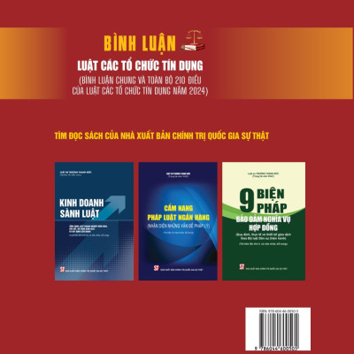 Bình luận Luật các tổ chức tín dụng ( Bình luận chung và toàn bộ 210 điều của luật các tổ chức tín dụng năm 2024) bản in 2025