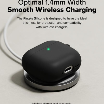 Vỏ ốp dành cho AirPods 4 RINGKE Silicone - Hàng Chính Hãng