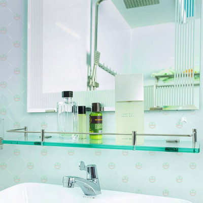 [Sạch&Sang] Kệ Thẳng Kính Nhà Tắm KhoNCC Hàng Chính Hãng - Khung Inox 304 Không Gỉ Dùng Trang Trí Phòng Tắm - Nhà Vệ Sinh - KPD-KeKiTha-5104