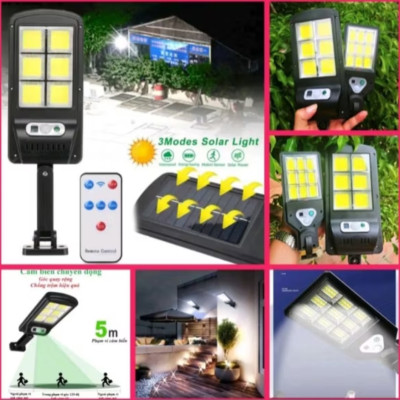 1 CÁI ĐÈN LED CHIẾU SÁNG NĂNG LƯỢNG MẶT TRỜI CÔNG XUẤT 150W 6 TIM LED HÀNG CHUẨN