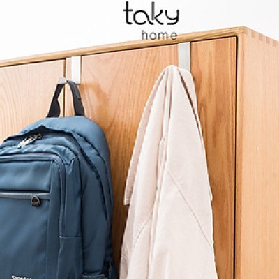 2 Móc Gài Inox Treo Đồ Hình Chữ Z, Gắn Sau Cánh Cửa Tủ, Cửa Nhà Tắm, Nhà Bếp Treo Đồ Đa Năng, Tiện Dụng, Dễ Dàng Sử Dụng. TakyHome 2016set2