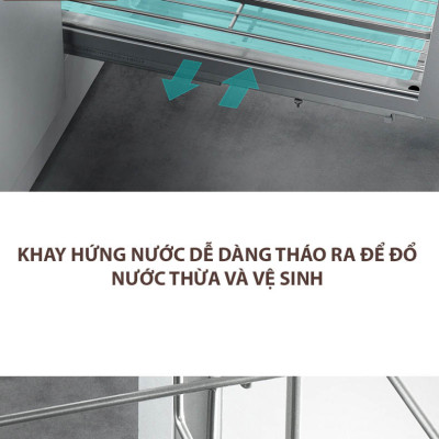 Giá để dao thớt gia vị sơn nano bảo hành han gỉ 10 năm