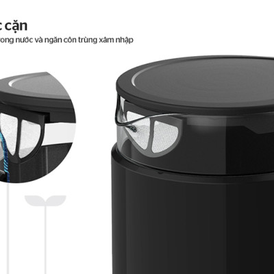 Ấm Siêu Tốc Thủy Tinh Sunhouse SHD1330 (1.7 Lít) - Hàng Chính Hãng