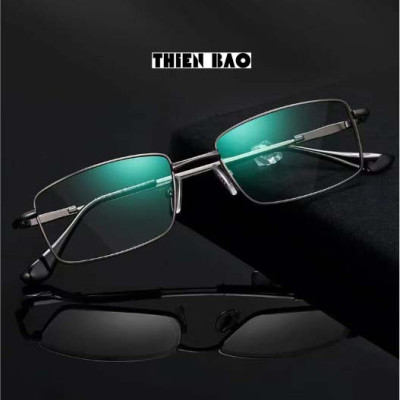 Kính viễn thị, kính lão thị trung niên toàn viền titanium siêu dẻo nhẹ bền KV60Đ tròng Nhật cho Nam nữ