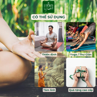 Nhang Trầm Hương Không Tăm Yên Thảo Mộc Loại Tâm Sạch Tự Nhiên Ít Khói An Toàn Dùng Thiền Thờ Cúng Thư Giãn