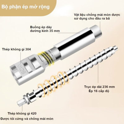 Máy ép dầu ăn thực vật chuyên dụng gia đình thương hiệu Septree T2S công suất 1000W - Trục ép dài 236mm - Hàng chính hãng (Bảo Hành 12 Tháng)