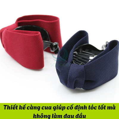 Bộ 2 kẹp tóc càng cua mẫu nơ phong cách Hàn Quốc, mẫu mới, giao màu ngẫu nhiên+ Tặng kèm hình dán ngộ nghĩnh