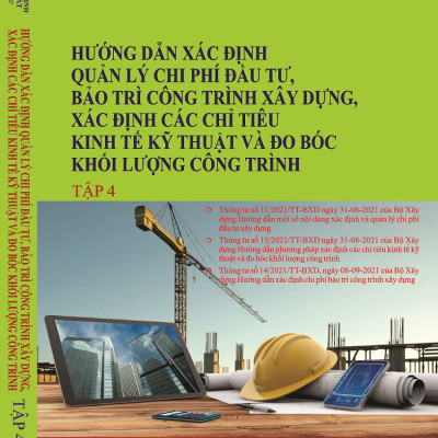 Combo 4 Quyển Định Mức Dự Toán Xây Dựng Công Trình Năm 2021