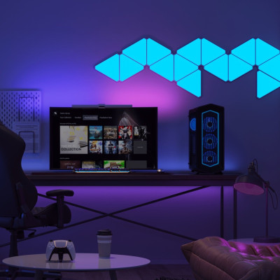 Đèn lắp ghép cao cấp thông minh - Yeelight Led Panels, Combo 6-9 tấm tam giác 16 triệu màu, hàng chính hãng.