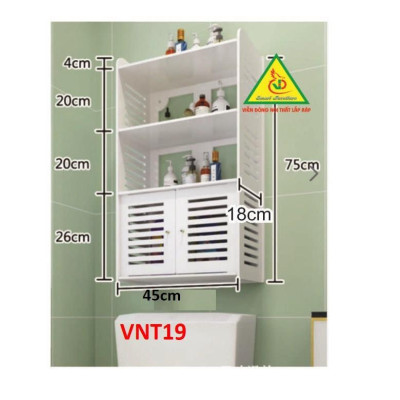 TỦ NHÀ TẮM CHỐNG THẤM NƯỚC VNT19 - NỘI THẤT LẮP RÁP