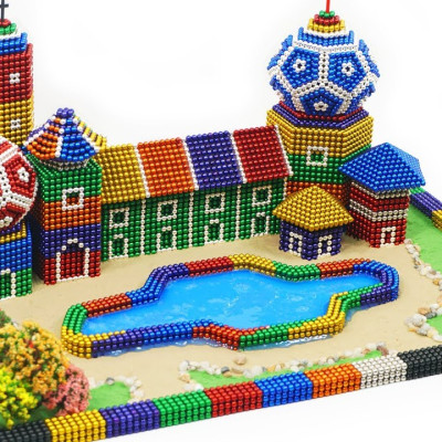 Bộ Xếp Hình Nam Châm Siêu Phẩm BuckyBalls Rainbow 8 màu 216 viên đường kính 5mm [ FULLBOX Video Sản Phẩm ]