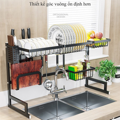 Kệ úp chén bát đĩa, kệ úp chén đa năng, kệ để trên bồn rửa Juno Sofa (Ngang 95, Cao 52 và rộng 32 Cm)