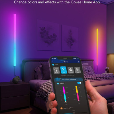 Thanh Đèn LED lắp ghép Govee Glide Lively H610A | Hiệu ứng RGBIC cùng lúc 57 màu, Chế độ cảm biến âm nhạc độc đáo