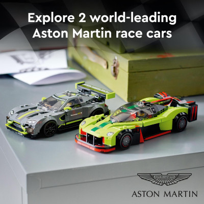 LEGO Speed Champions 76910 Siêu Xe Aston Martin Valkyrie AMR Pro and Aston Martin Vantage GT3 (592 chi tiết)