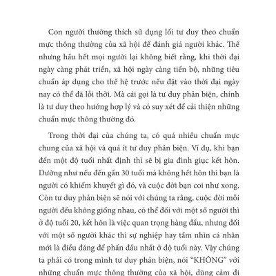 Sách - Sức Mạnh Của Tư Duy Phản Biện - Đổi Góc Nhìn - Đảo Cuộc Chơi