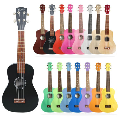 Đàn Ukulele Concert Woim 33A19 kèm capo, máy lên dây điện tử và bao vải