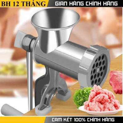Máy xay thịt đa năng bằng tay cỡ đại bằng Nhôm cao cấp siêu bền máy 12