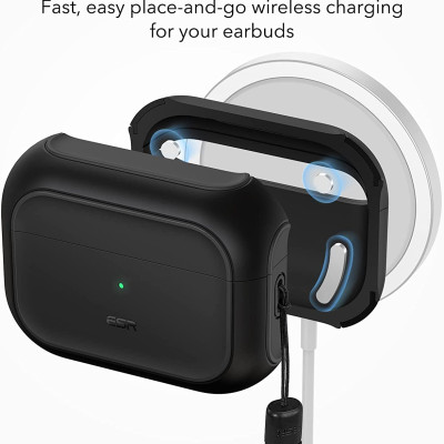 Bao Case cho AirPods Pro 2 (2023/2019) ESR Orbit Hybrid Case with HaloLock - Hàng Chính Hãng