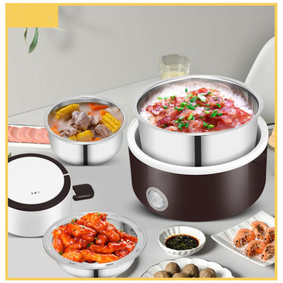 Hộp cơm cắm điện Tiện lợi có lõi hâm nóng thức ăn nhanh cho dân văn phòng, dân phượt KitAcoom, hàng nhập khẩu chính hãng cao cấp 