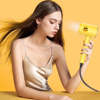 Sấy tóc mini hình con vịt vàng , phụ kiện tóc làm đẹp không thể thiếu của chị e phụ nữ