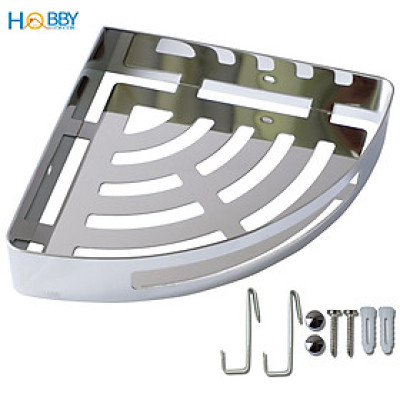 Kệ góc nhà tắm inox 304 loại dày 1.8mm mẫu khoan Hobby Home Decor KG2