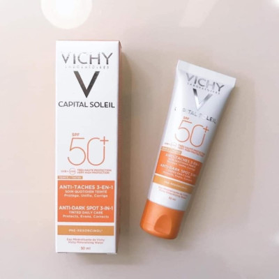 Kem Chống Nắng Ngăn Sạm Da, Giảm Thâm Nám, Không Nhờn Rít Vichy SPF50+ Chống Tia UVA (50ml) - 100791635