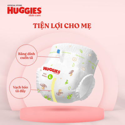  Tã/bỉm quần Huggies Skin Care Mega Jumbo M106/L96+8/XL84+4/XXL76+4 miếng với tràm trà dịu da
